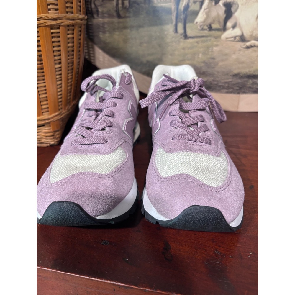 New Balance 574 Rugged Purple Pink Lavender Sneakers Women's 9 Like New - Picture 5 of 7